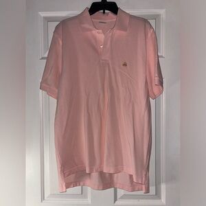 Brooks Brothers Men's Pink Performance Polo Shirt size Medium